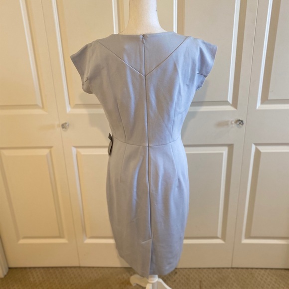 French Connection Lula Stretch Slash Neck Dress 12 - Picture 4 of 6